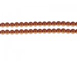 6mm Bronze Rustic Glass Pearl Bead, approx. 71 beads