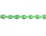 10 x 8mm Green Faceted Drop Bead, 13" string 10 x 8mm Green Faceted Drop Bead, 13" string