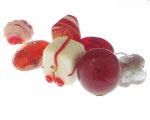 Approx. 1.5oz. Red Glass Lampwork Bead Mix Approx. 1.5oz. Red Glass Lampwork Bead Mix