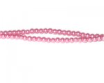4mm Princess Pink Glass Pearl Bead, approx. 113 beads