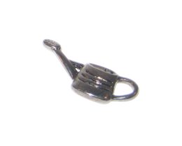 (image for) 10 x 24mm Black Watering Can Metal Charm - 4 charms