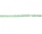 10 x 4mm Pale Green Pressed Glass Tube Bead, 2 x 13" strings 10 x 4mm Pale Green Pressed Glass Tube Bead, 2 x 13" strings