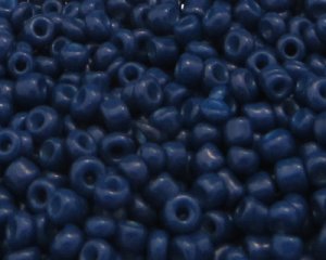 (image for) 11/0 Navy Blue Opaque Glass Seed Beads, 1oz. bag