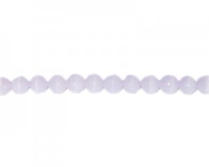 12mm Lilac Faceted Round Semi-Opaque Bead, 12" string