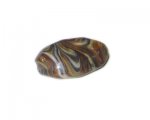 36 x 24mm Brown Oval Handmade Lampwork Glass Bead 36 x 24mm Brown Oval Handmade Lampwork Glass Bead
