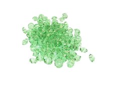 (image for) Approx. 1oz. x 6mm Green Faceted Glass Bicone Beads