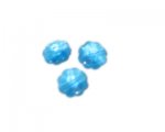 10mm Turquoise Faceted Crystal Flower Glass Bead, 6 beads 10mm Turquoise Faceted Crystal Flower Glass Bead, 6 beads