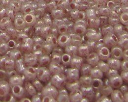 (image for) 11/0 Soft Silver Ceylon Glass Seed Beads, 1oz. bag