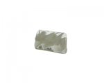 28 x 20mm White Swoosh Lampwork Rectangle Glass Bead 28 x 20mm White Swoosh Lampwork Rectangle Glass Bead