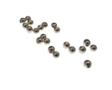 (image for) 4mm Silver Iron Spacer Bead, approx. 60 beads