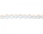 8mm Milky White Faceted Glass Semi-Opaque Bead, 12" string 8mm Milky White Faceted Glass Semi-Opaque Bead, 12" string