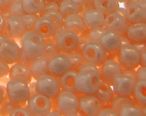 (image for) 6/0 Soft Peach Opaque Glass Seed Bead, 1oz. Bag