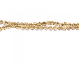(image for) 6mm Apricot Faceted Glass Bead, 20" string