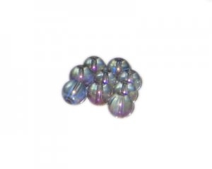 10mm Morning Gray Galaxy Luster Glass Bead, approx. 16 beads