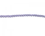 4mm Lilac Pressed Glass Bead, 12" string 4mm Lilac Pressed Glass Bead, 12" string