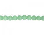 8mm Light Green Semi-Opaque Faceted Round Glass Bead, 12" string 8mm Light Green Semi-Opaque Faceted Round Glass Bead, 12" string
