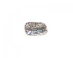 14 x 10mm Silver Metal Spacer Bead, 4 beads 14 x 10mm Silver Metal Spacer Bead, 4 beads