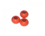 14 x 8mm Red Dyed Turquiose Rondelle Bead, 10 beads with large h 14 x 8mm Red Dyed Turquiose Rondelle Bead, 10 beads with large h