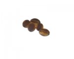12 x 10mm Bronze Foil Lampwork Oval Glass Bead, 5 beads 12 x 10mm Bronze Foil Lampwork Oval Glass Bead, 5 beads