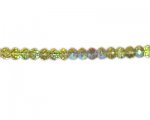 8 x 6mm Gold AB Finish Faceted Glass Rondelle Bead, 13" string 8 x 6mm Gold AB Finish Faceted Glass Rondelle Bead, 13" string