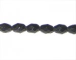 10 x 8mm Black Faceted Drop Glass Bead, 6" string 10 x 8mm Black Faceted Drop Glass Bead, 6" string