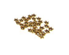 (image for) 6mm Gold Metal Bead Cap, approx. 30 caps