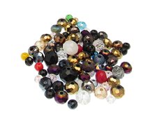 (image for) Approx. 1oz. Random Faceted Glass Bead Mix