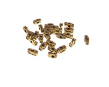 (image for) 6 x 4mm Metal Gold Spacer Bead, approx. 25 beads