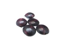 (image for) 14mm Plum Lampwork Glass Bead, 5 beads