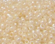 (image for) 11/0 Cream Ceylon Glass Seed Bead, 1oz. Bag