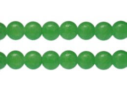 (image for) 12mm Green Aventurine Gemstone-Style Glass Bead, approx. 15 bead