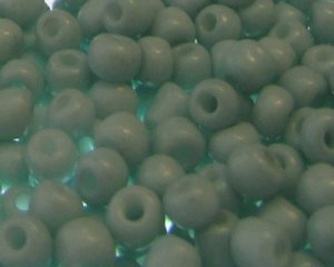 (image for) 6/0 Soft Blue Opaque Glass Seed Bead, 1oz. Bag