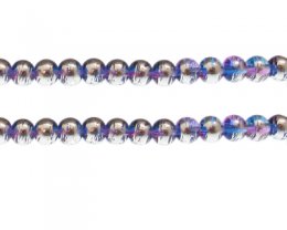 (image for) 8mm Starry Sky Abstract Glass Bead, approx. 38 beads