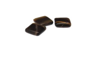 (image for) 14mm Tiger's Eye Gemstone Square Bead, 3 beads