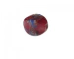 24mm Dark Red Foil Pattern Lampwork Glass Bead 24mm Dark Red Foil Pattern Lampwork Glass Bead