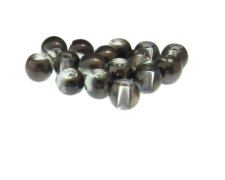 (image for) Approx. 1oz. x 10mm Black/Crystal Glass Bead, large hole