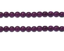 (image for) 8mm Dark Purple Crackle Glass Bead, approx. 55 beads