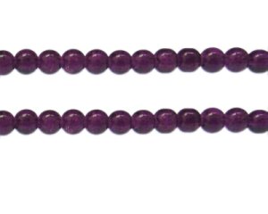 (image for) 8mm Dark Purple Crackle Glass Bead, approx. 55 beads