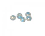 6mm Turquoise Foil Lampwork Glass Bead, 10 beads 6mm Turquoise Foil Lampwork Glass Bead, 10 beads