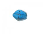 24mm Turquoise Pattern Lampwork Glass Bead 24mm Turquoise Pattern Lampwork Glass Bead
