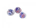 10mm Royal Blue Floral Handmade Lampwork Glass Bead, 4 beads 10mm Royal Blue Floral Handmade Lampwork Glass Bead, 4 beads