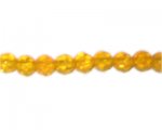8mm Gold Faceted Round Glass Bead, 13" string 8mm Gold Faceted Round Glass Bead, 13" string