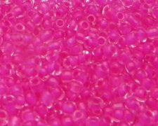 (image for) 11/0 Hot Pink Inside-Color Glass Seed Bead, 1oz. Bag