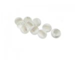 8mm White Matte Lampwork Glass Bead, 10 beads 8mm White Matte Lampwork Glass Bead, 10 beads