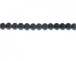 10 x 8mm Black Faceted Rondelle Glass Bead, 13" string 10 x 8mm Black Faceted Rondelle Glass Bead, 13" string