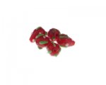 14 x 10mm Strawberry Lampwork Glass Bead, 5 beads 14 x 10mm Strawberry Lampwork Glass Bead, 5 beads