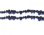 8 - 10mm Blue Dyed Shell Gemstone Chips, 10.5" string