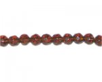 8mm Brown Faceted Glass Bead, 13" string 8mm Brown Faceted Glass Bead, 13" string