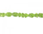 10 x 6mm Apple Green Faceted Triangle Glass Bead, 14" string 10 x 6mm Apple Green Faceted Triangle Glass Bead, 14" string