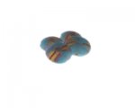 16mm Turquoise Pattern Lampwork Glass Bead, 4 beads 16mm Turquoise Pattern Lampwork Glass Bead, 4 beads